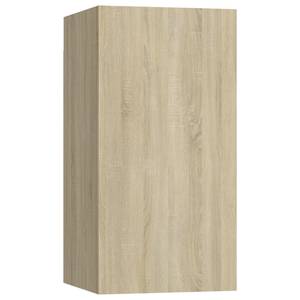 TV-Schrank 4er Set D466 Braun - Holzwerkstoff - 30 x 30 x 80 cm