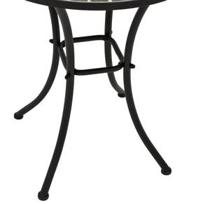 Bistrotisch SIENA Schwarz - Grau - Keramik - Metall - Stein - 60 x 70 x 60 cm