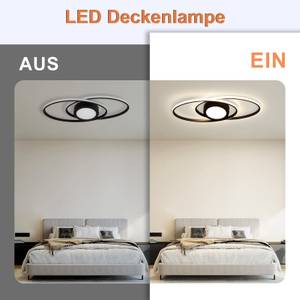 LED Deckenleuchte Einäugig Schwarz