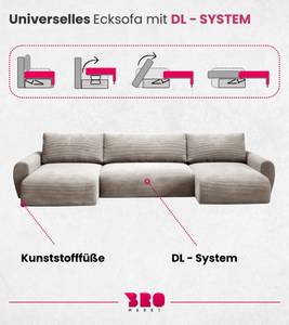 Ecksofa PATI U Beige