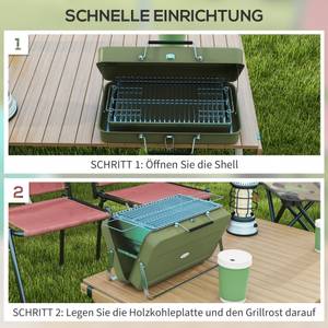 Gasgrill 846-145V00GN Grün - Metall - 30 x 28 x 47 cm