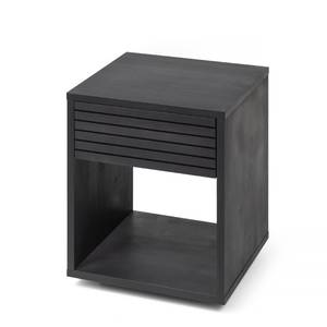 2 x Nachttisch EMMA, schwarze Buche Schwarz - Massivholz - Holzart/Dekor - 40 x 50 x 38 cm