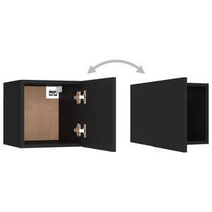 TV-Schrank (2er Set) 3008597 Schwarz - Holzwerkstoff - 31 x 30 x 30 cm