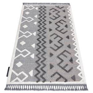 Tapis Maroc P659 Aztèque Ethnique Gris 120 x 170 cm