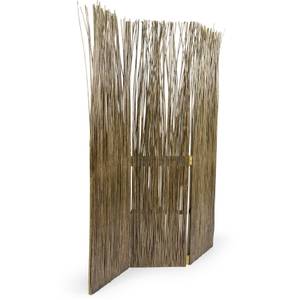 Weidenparavent 3-teilig 755 Braun - Massivholz - 120 x 170 x 3 cm