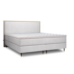 Boxspringbett BLISSFUL Hellgrau - Breite: 160 cm