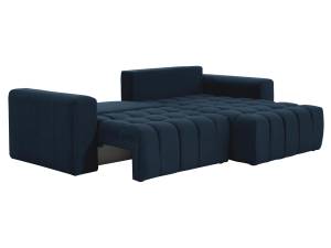 Schlafsofa ESILIA Blau - Textil - 175 x 92 x 250 cm