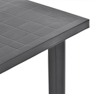 Table de jardin Gris - Matière plastique - 80 x 72 x 80 cm