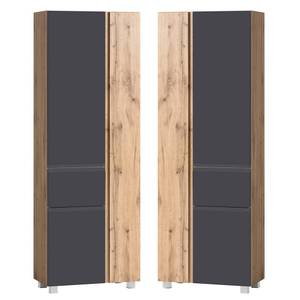 Badmöbel Set VASTO-GREY (4-tlg.) Braun - Holzwerkstoff - 105 x 200 x 47 cm