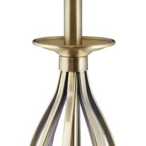 Schirmlampe Antik Gold - Metall - Textil - 39 x 158 x 39 cm