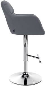 Tabouret de bar Natoma Gris - Argenté