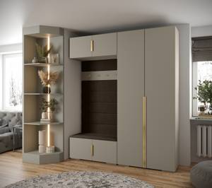 Garderobe Inova 1 Z18 Braun - Gold - Grau