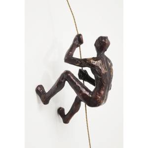 Déco murale Alpiniste Marron - Matière plastique - 14 x 23 x 9 cm