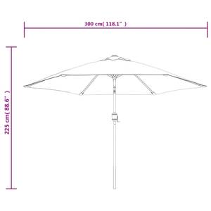 Sonnenschirm mit LED-Leuchten Anthrazit