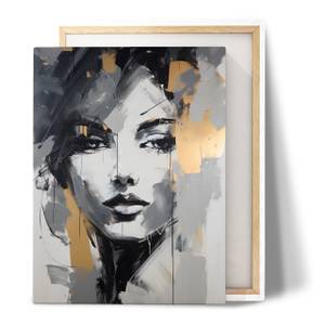 Tableau Déco Visage De Femme Abstraction 30 x 40 x 40 cm