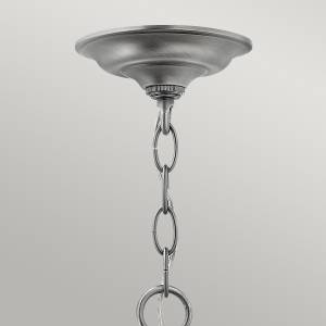 Lampe à suspension AVELINE Gris métallisé - Nb d'ampoules : 3