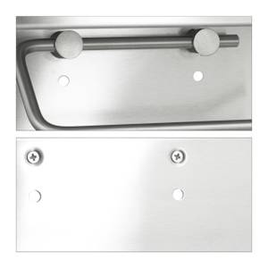 Toilettenpapierhalter Edelstahl Silber - Metall - 19 x 7 x 11 cm