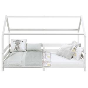 Lit cabane FINA 90x200 cm Blanc