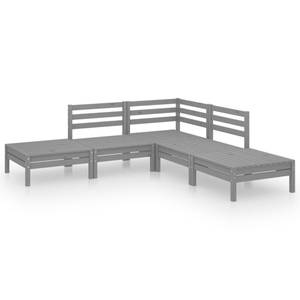 Garten-Lounge-Set (5-teilig) 3010502 Grau