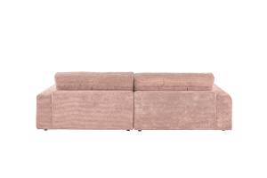 Ecksofa LANA Sofa Cord Recamiere Pink - Ecke davorstehend links