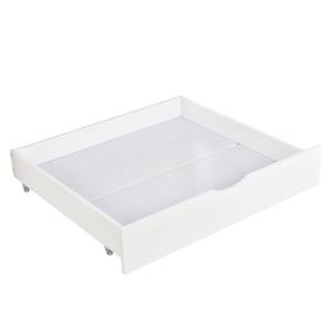 Hausbett Kinderbett Thalassas Ⅴ Braun - Weiß - Holzwerkstoff - Metall - Massivholz - Holzart/Dekor - 96 x 183 x 210 cm