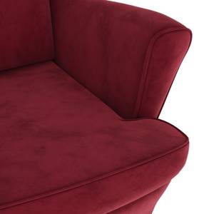 Sessel mit Hocker 3006422-2 Rot - Safrangelb