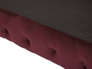 3-Sitzer Sofa SOTRA Burgunderrot - Rot - Silber