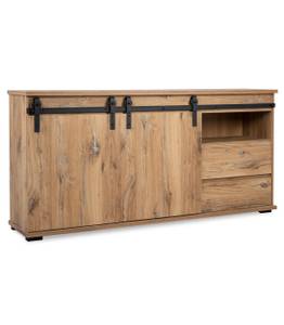 Buffet Manzano Beige - Bois manufacturé - 40 x 87 x 180 cm