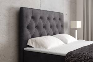 Boxspringbett ROMI Schwarz - Breite: 140 cm - H4