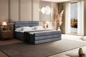 Boxspringbett CELESTIA-Z Steingrau - Breite: 120 cm - H3