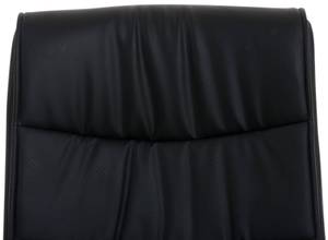 Chaise de salle à manger Caro Lot de 2 Noir - Cuir synthétique - 49 x 105 x 60 cm