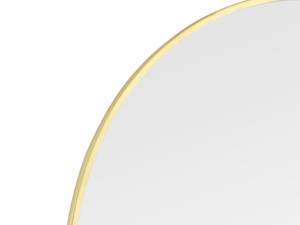 Ovaler Dekospiegel für Flur Gold 30x70cm Gold - Glas - Metall - 30 x 70 x 3 cm
