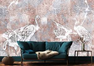 Papier Peint Oiseaux Ornements Vintage 405 x 270 x 270 cm