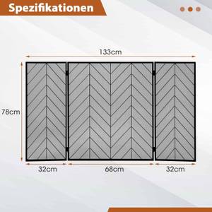 Kamingitter HV10472 Schwarz