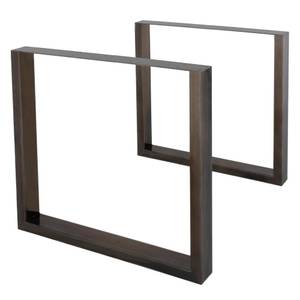 Tischbeine 2er Set 90x72 cm aus Stahl Metall - 8 x 72 x 90 cm