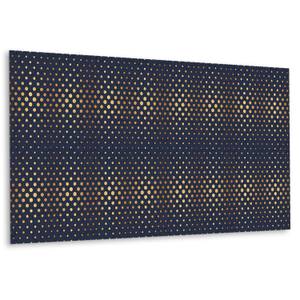 Selbstklebendes Wandpaneel Golden Blau - Kunststoff - 100 x 50 x 50 cm