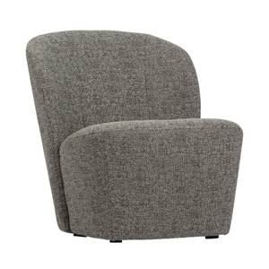 Fauteuil en tissu bouclette gris Gris