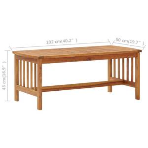 Garten-Lounge-Set (5-teilig) 3004232-4 Grau - Massivholz - Holzart/Dekor - 50 x 43 x 102 cm