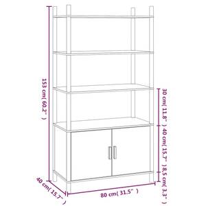 Highboard DE1819 Weiß