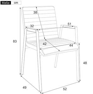 Esszimmerstuhl PUERLine (2er Set) Schwarz - 2er Set