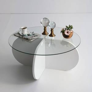 Table basse Gliese Blanc crème