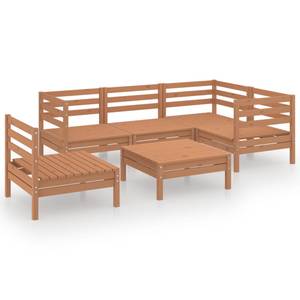 Garten-Lounge-Set Braun - Massivholz - Holzart/Dekor - 64 x 29 x 64 cm