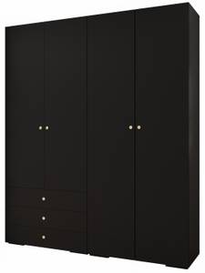 Garderobe Inova 2 Z15 Schwarz - Gold