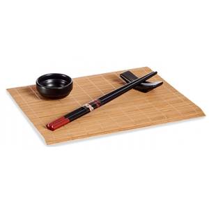 Sushi Set 2206726 Schwarz - Keramik - 21 x 3 x 27 cm