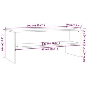 Meuble tv 297719 Marron foncé