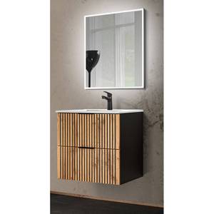 Badezimmer Waschplatz Set XANTEN (2-tlg) Braun - Holzwerkstoff - 61 x 200 x 46 cm