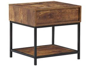 Table de chevet BERKLEY Noir - Marron - Bois manufacturé - 45 x 45 x 39 cm