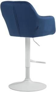 Barhocker Natoma Blau - Weiß