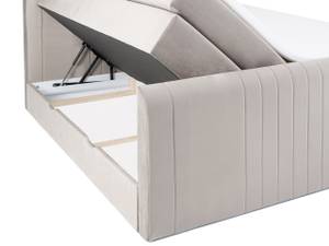 Kingston Boxsprinbett mit Bettkasten Beige - Breite: 160 cm