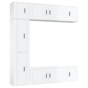 TV-Schrank 7er Set D506 Weiß - Holz teilmassiv - 35 x 40 x 100 cm